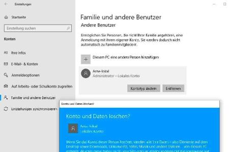 Haben Sie sich durch Blockier-Regeln selber aus einem Windows-Konto ausgeschlossen, dann können Sie den Spuk beenden, indem ...