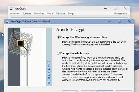 Veracrypt kann ebenfalls kostenlos alle Festplatten im System verschlüsseln