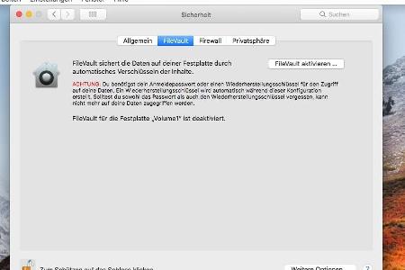 Macs verschlüsseln Sie vor Reisen am besten mit Filevault