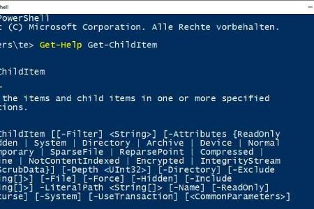 Wie heißt der Parameter? Mit Get-Help erhalten Sie in der Powershell Hilfe zu jedem Kommando.