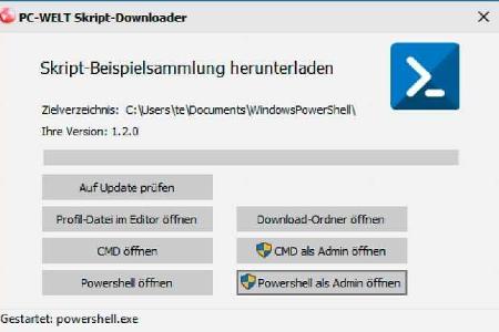 PC-WELT Skript-Downloader lädt die Beispieldateien herunter.