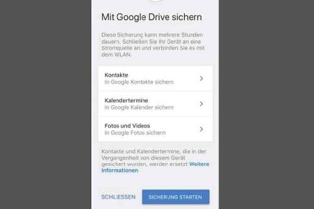 Google-Drive-App auf dem iPhone installieren.