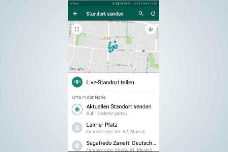 Die Live-Ortung lässt sich unabhängig von der festgelegten Zeit für den geteilten Echtzeitstandort immer beenden.