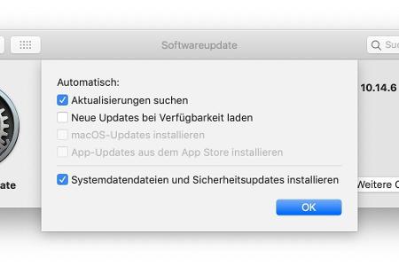 Ob System- und Programmupdates automatisch oder manuell installiert werden, legt man in der Systemeinstellung „Softwareupdat...