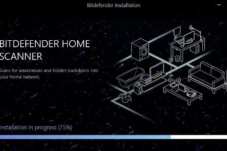 Die Installation von Bitdefender Home Scanner geht schnell vonstatten.