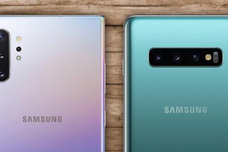 Quad-Kamera des Galaxy Note 10+ gegen Triple-Cam des Galaxy S10+