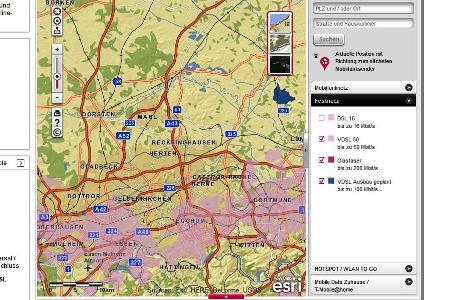 Unvollständiges Netz: Das VDSL der Deutschen Telekom ist noch nicht einmal in Ballungsgebieten überall mit 50 oder gar 100 M...