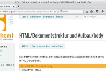 Das Selfhtml-Wiki bietet Informationen zu allen HTML-Tags und CSS-Anweisungen.