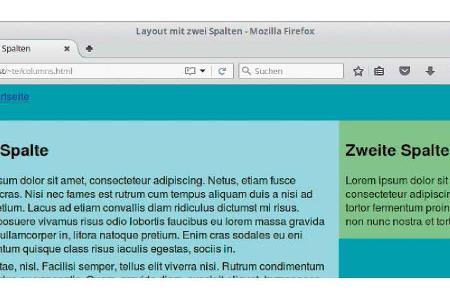 Mit Hilfe von Div-Tags definieren Sie Blöcke, die sich dann per CSS-Code anordnen lassen.