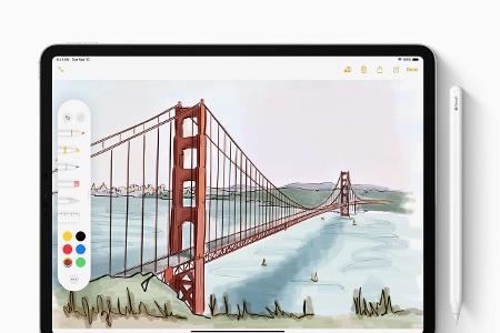Auch der Apple Pencil (1. Generation) lässt sich am iPad 7 einsetzen.