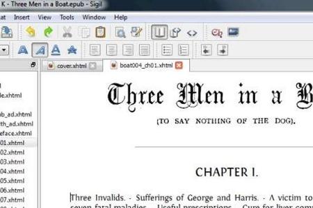 Sigil ist eine Freeware zum Betrachten und Bearbeiten von E-Books im Epub-Format.