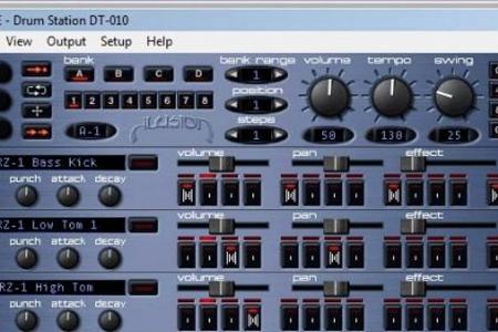 Die Freeware Drumstation ist ein virtuelles Schlagzeug, mit dem Sie auf Ihrem heimischen Rechner Musik machen können.