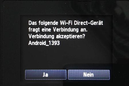 Auch wenn die direkte Verbindung zwischen Drucker und Mobilgerät bereits besteht, muss sie vor dem Druckstart noch einmal am...