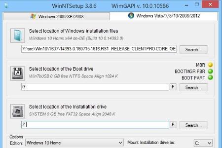 Mit Win NT Setup lässt sich Windows in eine VHD-Datei kopieren. Mit dem Tool lassen sich auch die nötigen Einträge im Bootme...