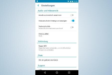 Bei Skype lässt sich Einfluss auf die Videoqualität nehmen, diese hängt aber auch von der Hardware des Smartphones oder Tabl...