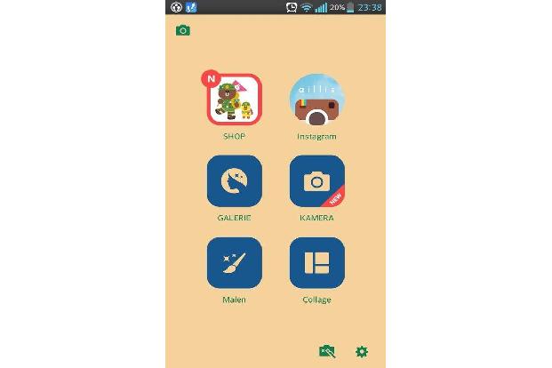 Die Foto-Editor-App LINE Camera