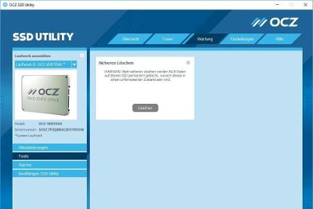Hersteller-Tools sorgen für ein komplettes Löschen der SSD. Beispielsweise jenes von OCZ (jetzt Toshiba OCZ).
