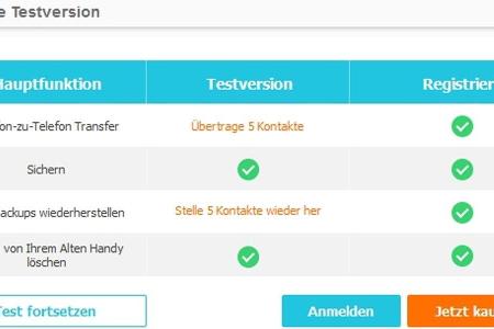 Wondershare Mobile Trans ermöglicht das Verschieben von Dateien zwischen unterschiedlichen Betriebssystemen.