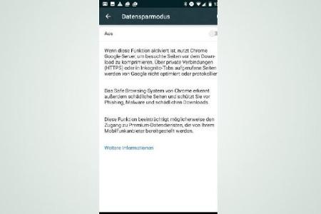 Beim mobilen Datenverbrauch lässt sich sparen, indem man in Google-Chrome den Sparmodus aktiviert.