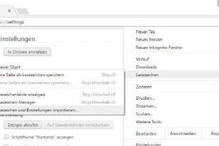 Gespeicherte Daten wie Verläufe oder Lesezeichen kann man aus anderen Browsern in Chrome importieren.