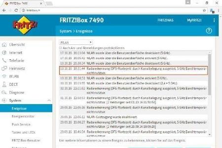 Falls in der näheren Umgebung ein Militär- oder Wetterradar funkt, wird durch die Fritzbox ein automatischer Kanalwechsel du...