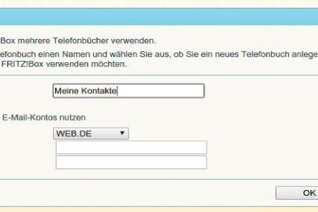 Mit den Daten eines externen Mailanbieters richtet man sich ein Telefonbuch ein. Das Mailkonto fügt man dann etwa in Thunder...