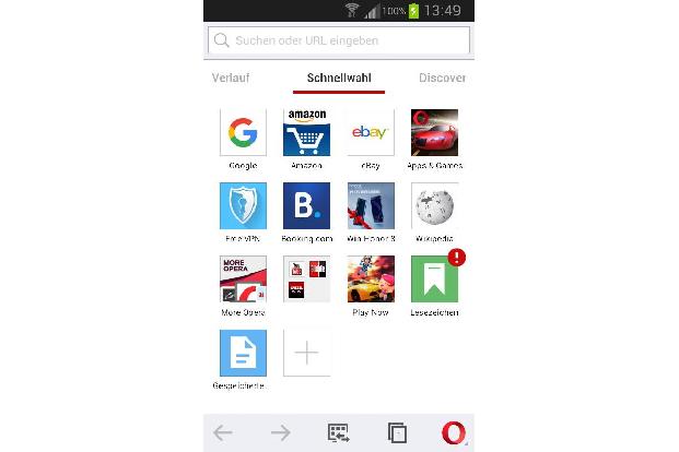 Opera-Browser - News & Suche