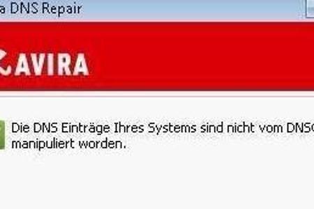 Avira DNS-Repair - Das Programm eignet sich hervorragend für eine Reparatur der von der Schadsoftware DNS-Changer befallenen...