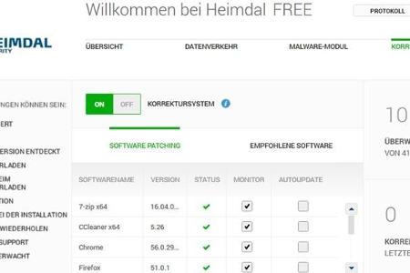 Die Freeware Heimdal behält Tools im Auge, welche häufig von Viren angegriffen werden. Updates für diese Tools installiert H...