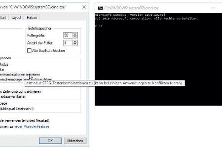 Die Kommandozeile mit Tastenkombinationen schnell bedienen