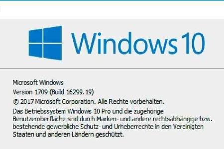 Auskunft über die installierte Windows-Version erhält man über die Eingabe von Winver im Ausführen-Fenster (Win-R).