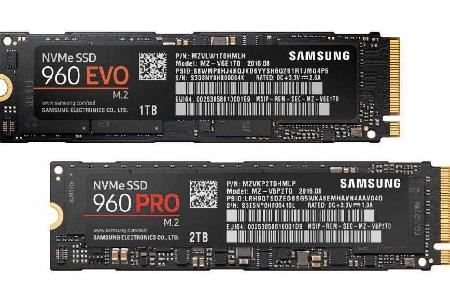 M.2-SSDs können über bis zu vier PCI-Express-3.0-Lanes betrieben werden.