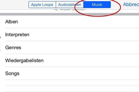 3. Jetzt öffnet sich automatisch eine Übersicht über alle Dateien. Ganz rechts gehen Sie dann auf „Musik“. Anschließend sehe...