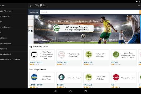 Es stehen Hunderte von deutschen Skills für Alexa bereit. Der Skill Store stellt auf der Übersichtsseite die aktuell bestbew...