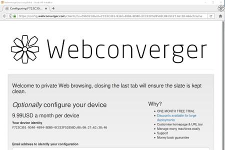 Webconverger stellt einen sicheren Webbrowser als Gastsystem zur Verfügung.