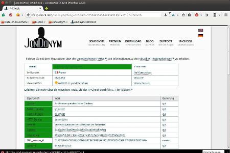 Jondo beinhaltet ein angepasstes Profil für den Firefox-Browser.