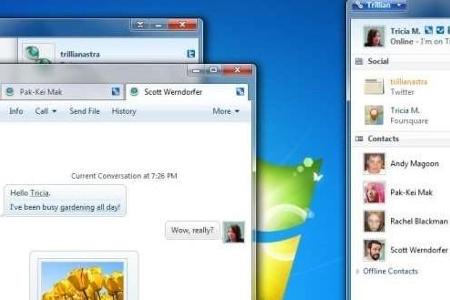 Trillian: Die Vorteile dieses Messengers sind, dass er kostenlos und mit Messengern wie ICQ, Skype, AIM und anderen kompatib...