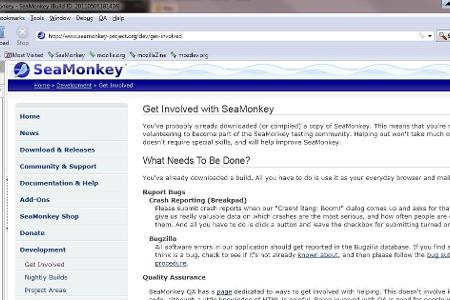 Seamonkey: Dieses Tool dient gleichermaßen als Browser, Mail-Client, Adressbuch und IRC-Chat.