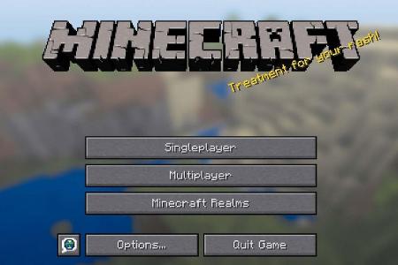 Wahl des Modus „Multiplayer“ im Minecraft-Launcher.