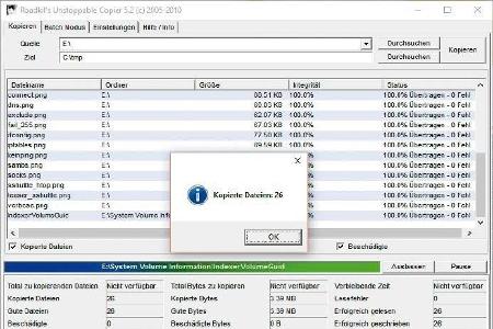 Das beliebte Tool Unstoppable Copier versucht Dateien Byte für Byte auch von nicht mehr komplett lesbaren Datenträgern durch...