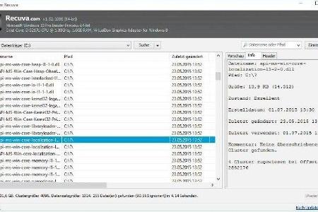 Recuva - Recuva stellt Daten auf Speichermedien mit dem Dateisystem FAT, NTFS oder exFAT wieder her. So werden nicht nur Fes...