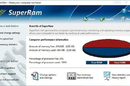 Superram - Superram bietet Ihnen direkten Zugriff auf Ihren Arbeitsspeicher. Das 30 Tage kostenlos zu testende Programm ermö...