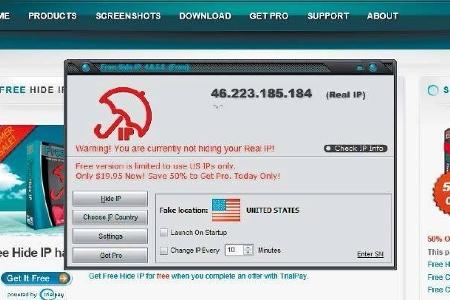 Free Hide IP - enn Sie möglichst anonym surfen wollen, nutzen Sie Free Hide IP. Das Programm versteckt die eigene, öffentlic...
