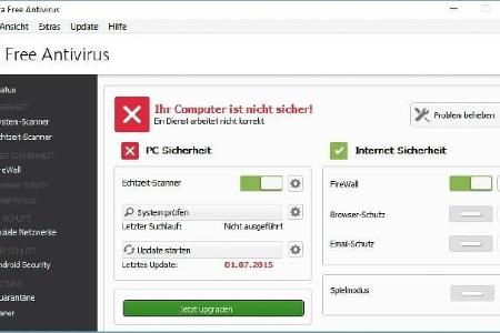 Avira Free Antivirus - Avira Free Antivirus ist ein für Privatanwender kostenloser Virenscanner. Ein Virenwächter hält im Hi...