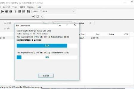 CDEX - CDEX kann Musikdateien digital von CD auslesen und auf der Festplatte speichern. Nach dem Einlesen der Quelle bezieht...