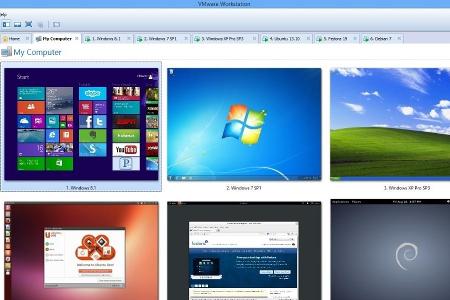 VMware Workstation - Der direkte Vergleich: Mit der englischsprachigen VMware Workstation können Sie parallel mehrere Betrie...