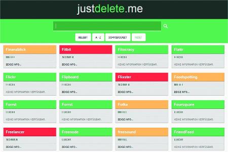 Das Löschen von Online-Accounts hat manchmal so seine Tücken. Der Dienst „Just Delete me“ hilft dabei.