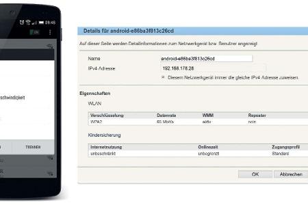 So geben Sie dem Smartphone eine feste IP-Adresse.