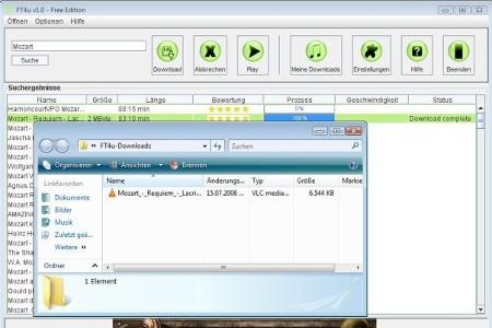 Das Java basierte Such- und Downloadprogramm findet für Sie auf den Videoportalen wie YouTube und Dailymotion Musiktitel, di...