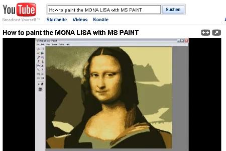 Die Mona Lisa malen - mit MS Paint.